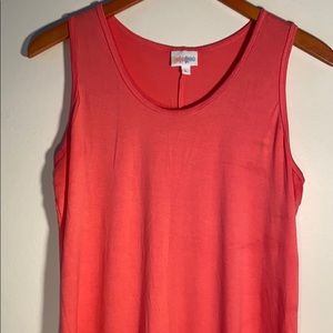 Bright pink LulaRoe tank top